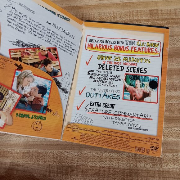 Billy Madison/Happy Gilmore DVD Collection Widescreen Adam Sandler VTG Cult Com - Picture 5 of 8